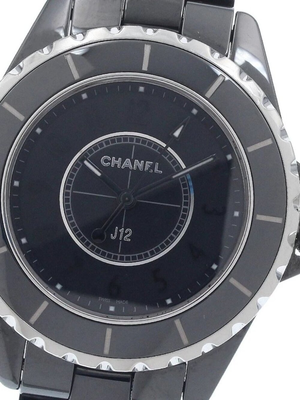 CHANEL J12 H3828 Intense black black Dial Quartz Ladies Watch_951458